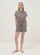Multicolour pure viscose shorts_0