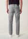 Grey denim jeans in pure cotton, regular fit_2