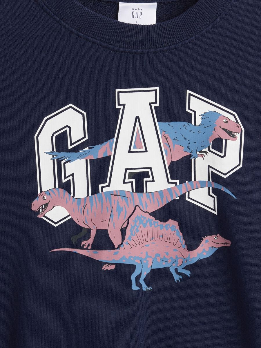 Blue Jumper with Dinosaurs_2