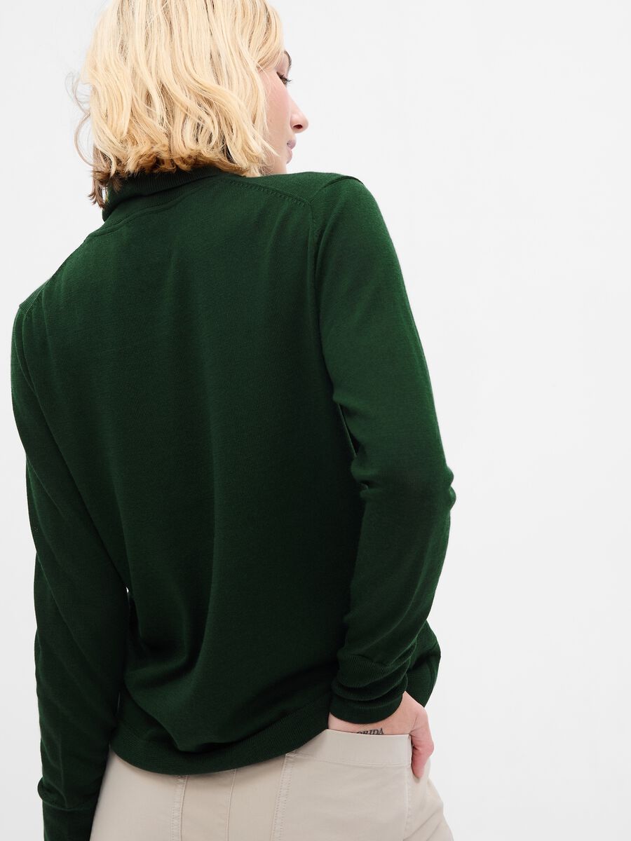 Pullover in lana merino con collo alto_1
