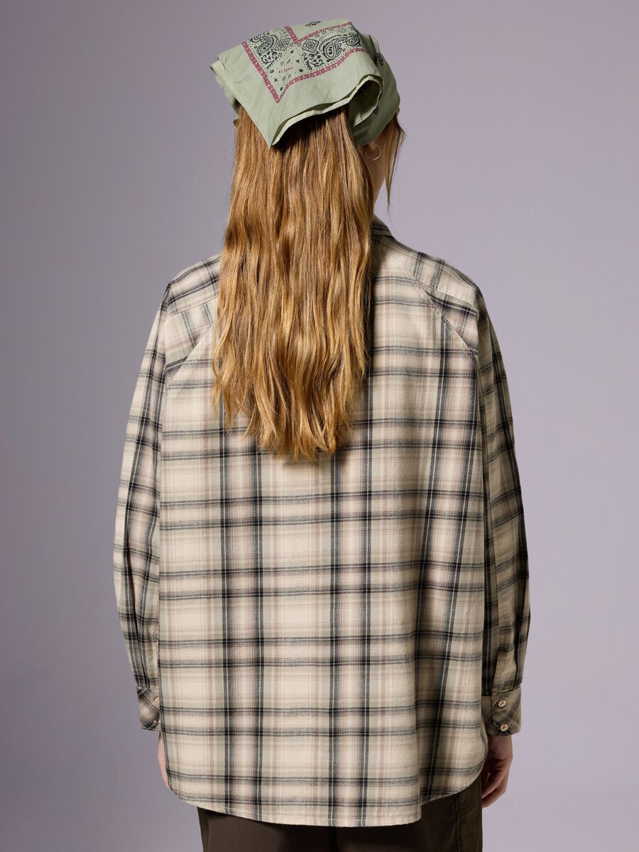 Camicia in cotone check con tasca ALTAVIA WITH DEBORAH COMPAGNONI_3