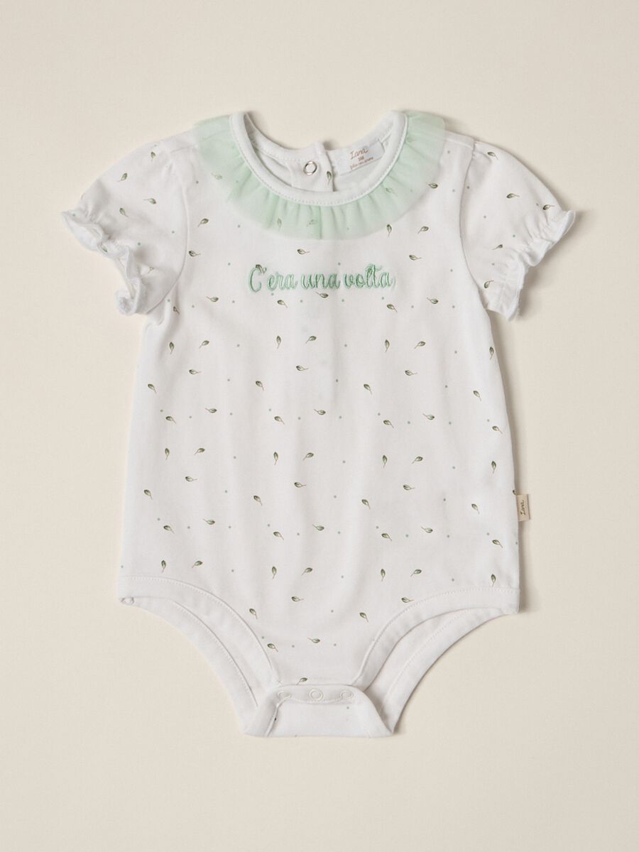 IANA newborn girl stretch cotton jersey bodysuit_0
