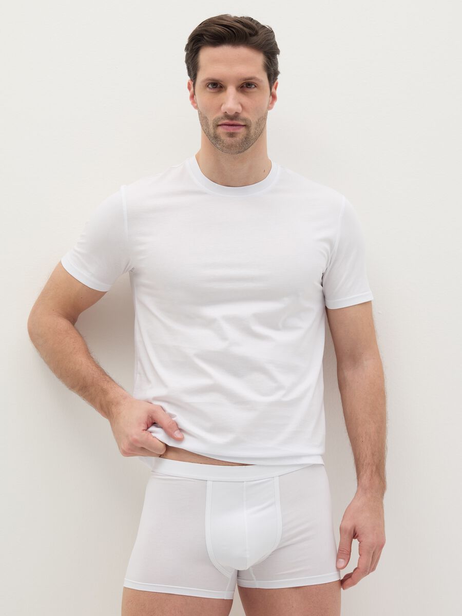 Two-pack boxer shorts in stretch mercerised cotton_0