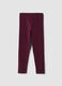 Purple skinny-fit leggings in stretch organic cotton_1