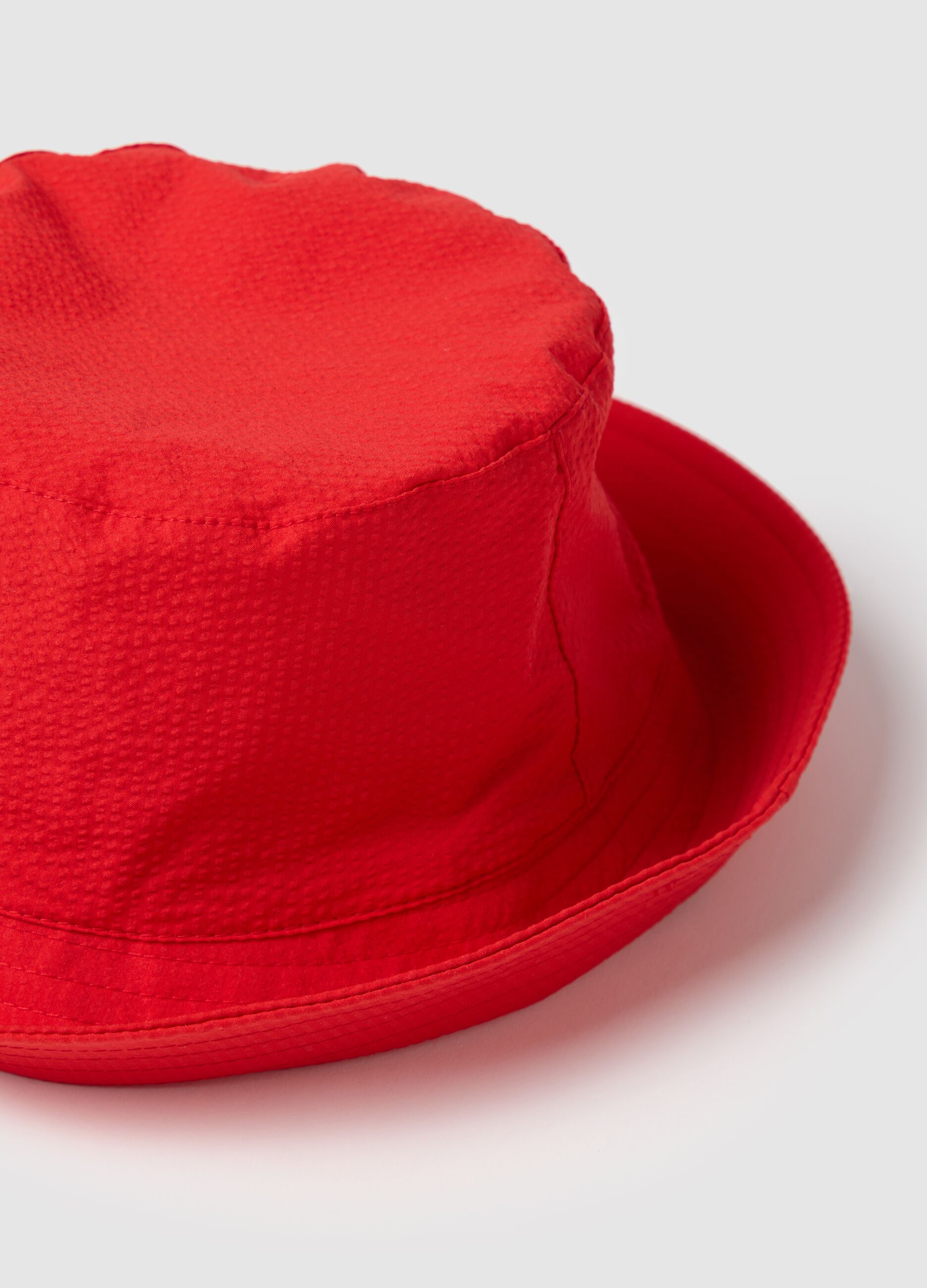 Women's red bucket hat