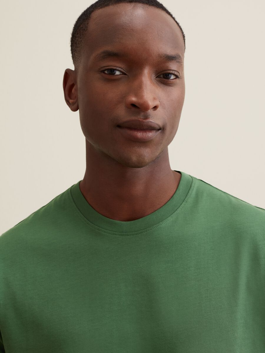 T-shirt in cotone Supima con scollo rotondo_3