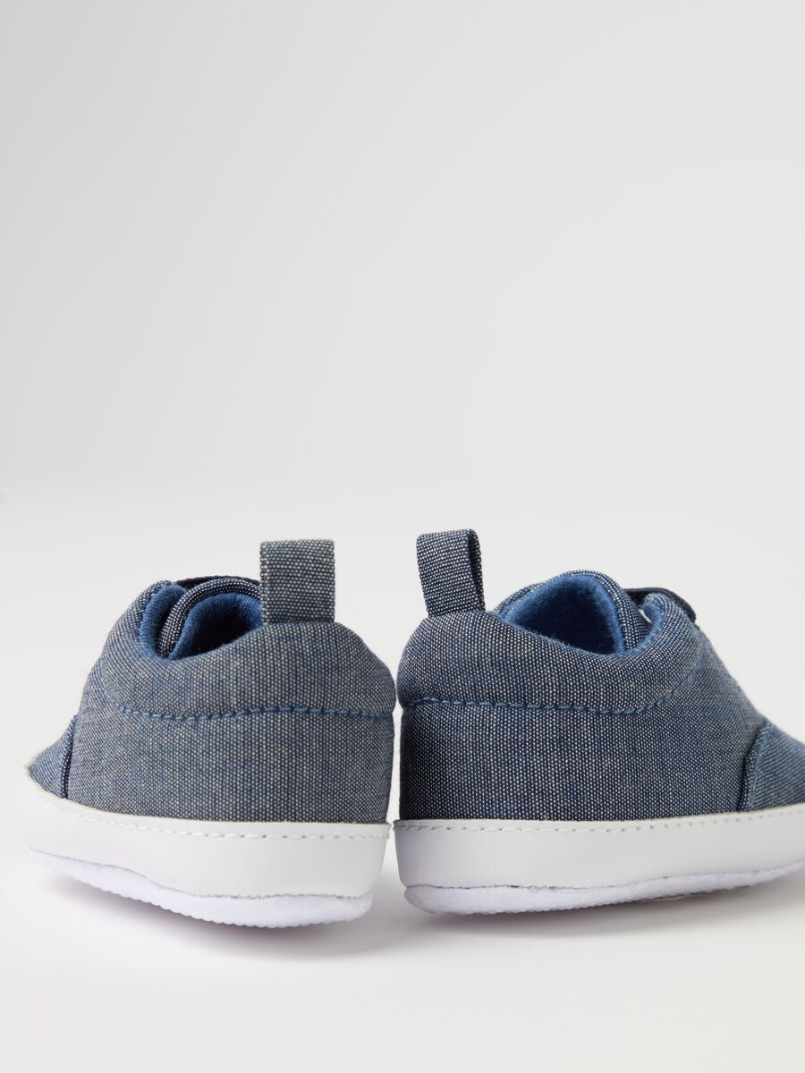 Denim shoes with laces_1