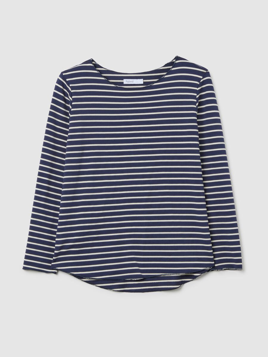 Multicoloured striped pure cotton jumper_4