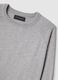 Maglione girocollo in puro cotone grigio regular fit_5