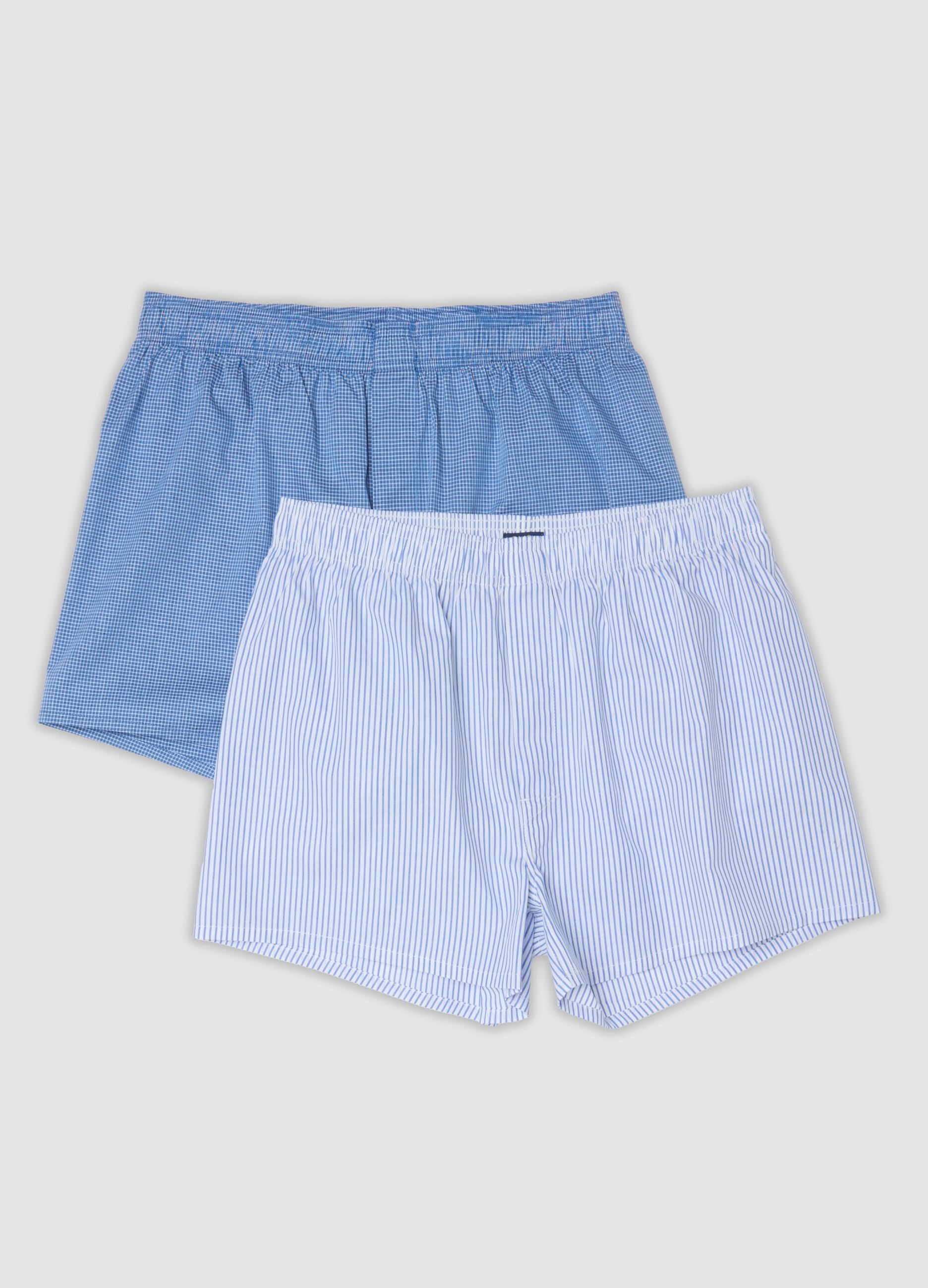 2-pack of light blue boxers in pure organic cotton