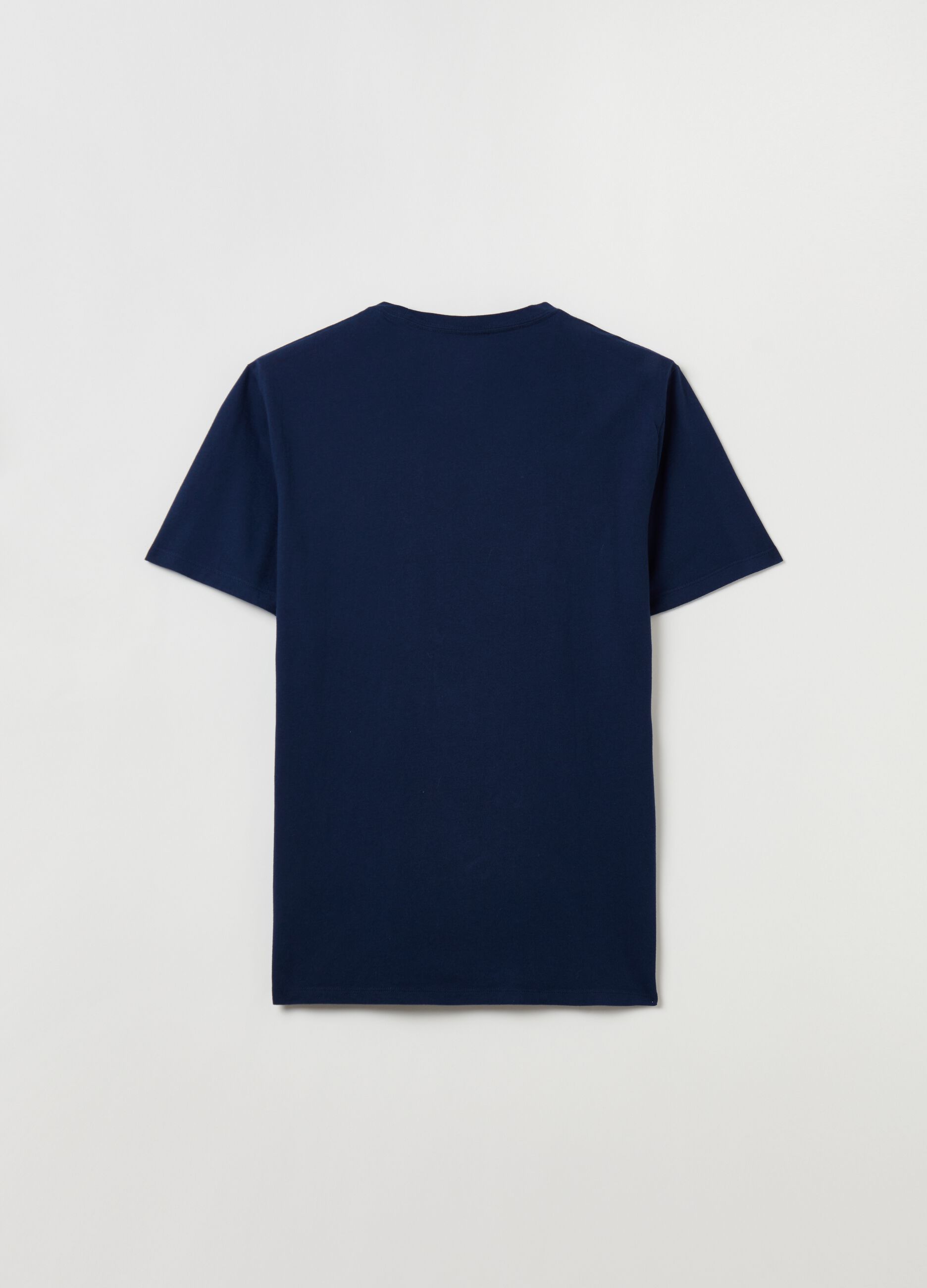 Cotton T-shirt with round neck
