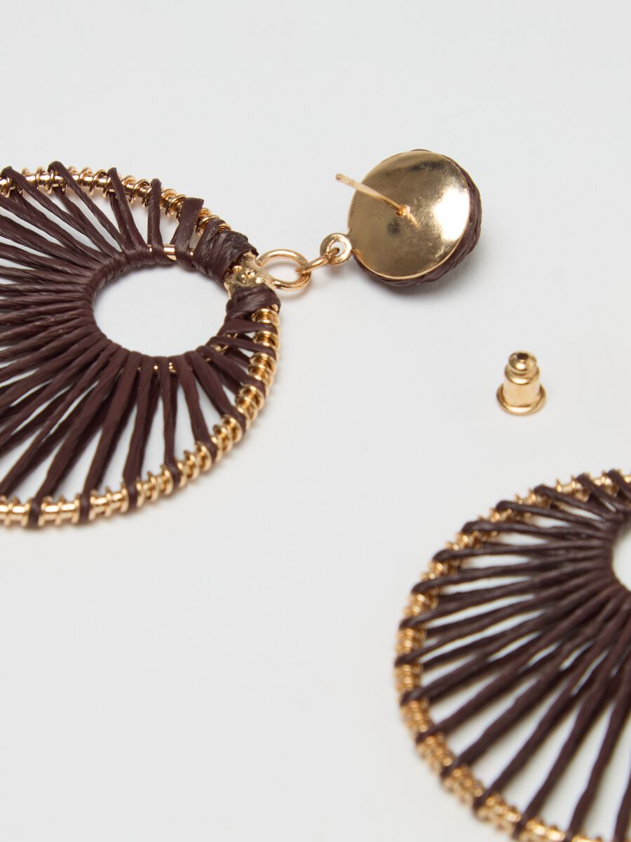 Earrings with hoop pendant_2