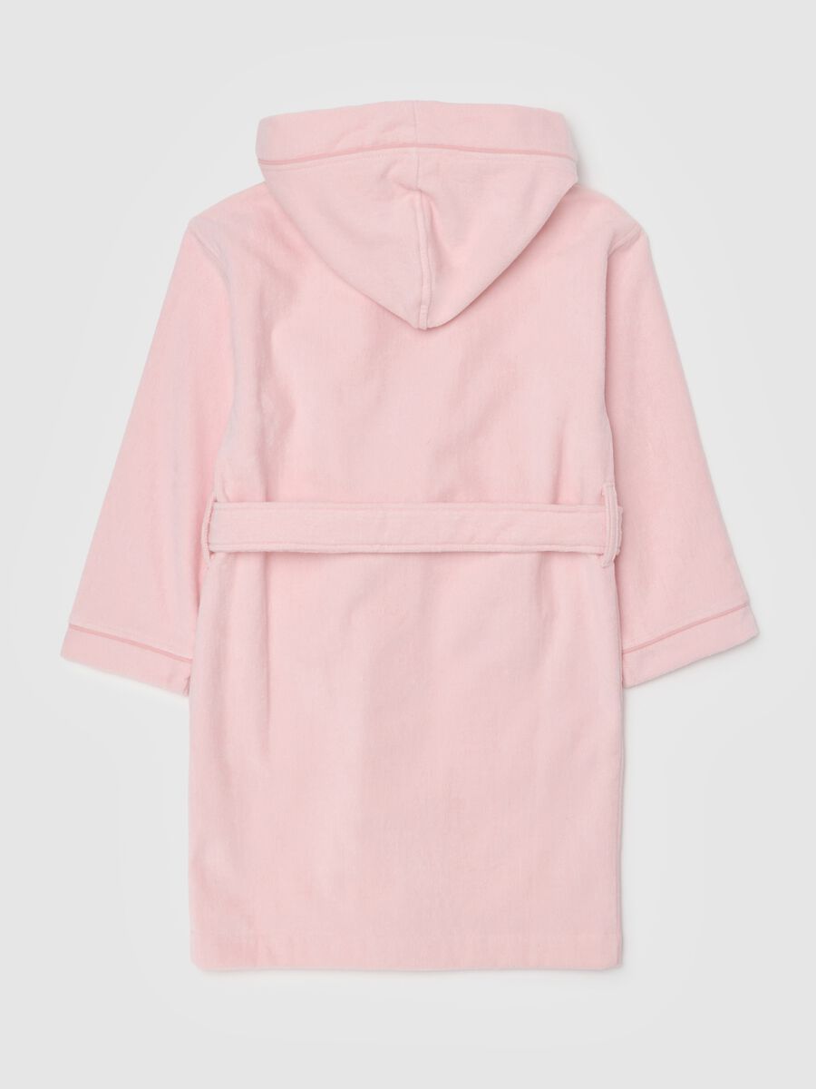 Pink Cotton Bathrobe for Girls_1