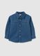 Children's denim shirt in pure cotton, regular fit_0