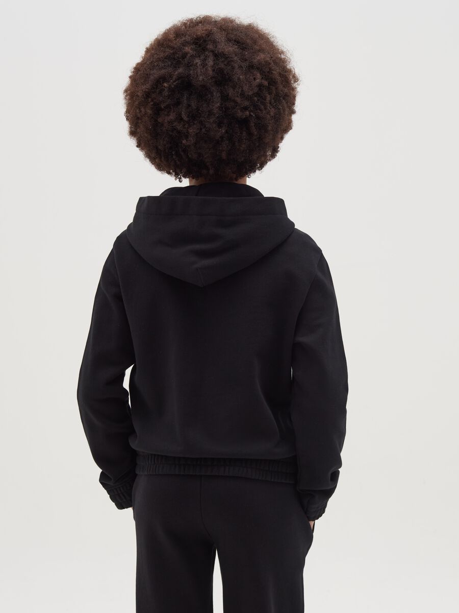 Full-zip sweatshirt in French terry with hood_1