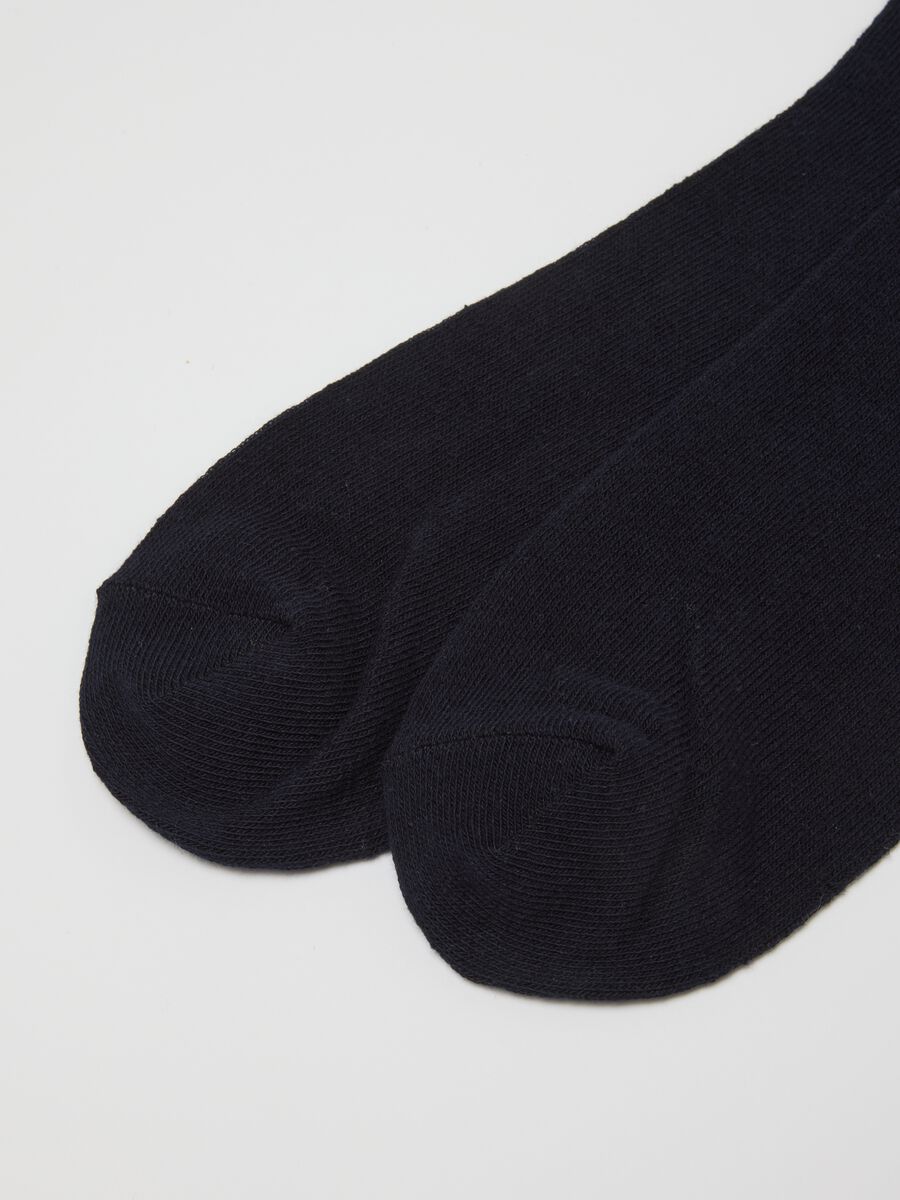 Multipack of Blue Midi Socks in Stretch Cotton Blend_2