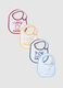 Multicolour cotton blend baby bib multipack_0