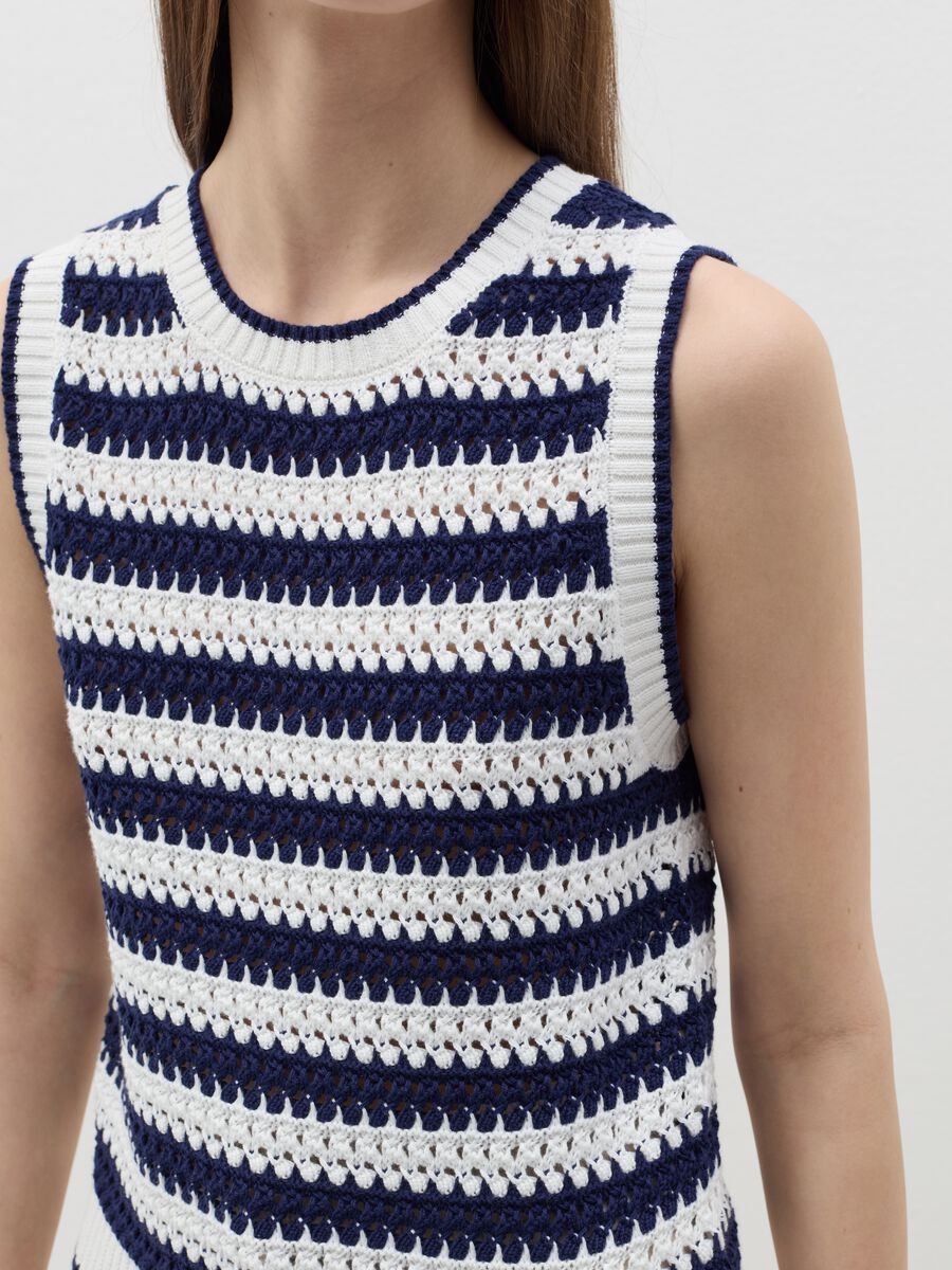 Striped crochet tank top_2