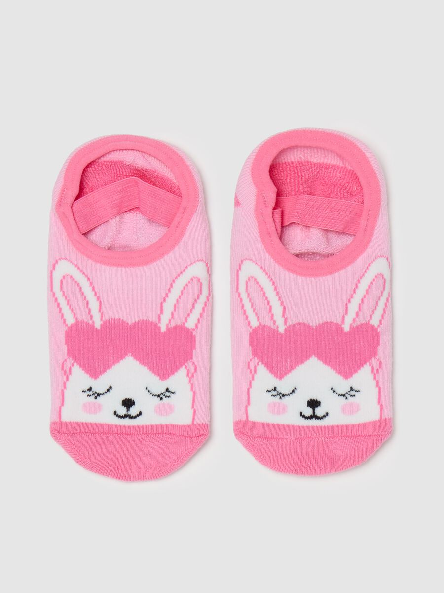 Slipper socks with rabbit design_0