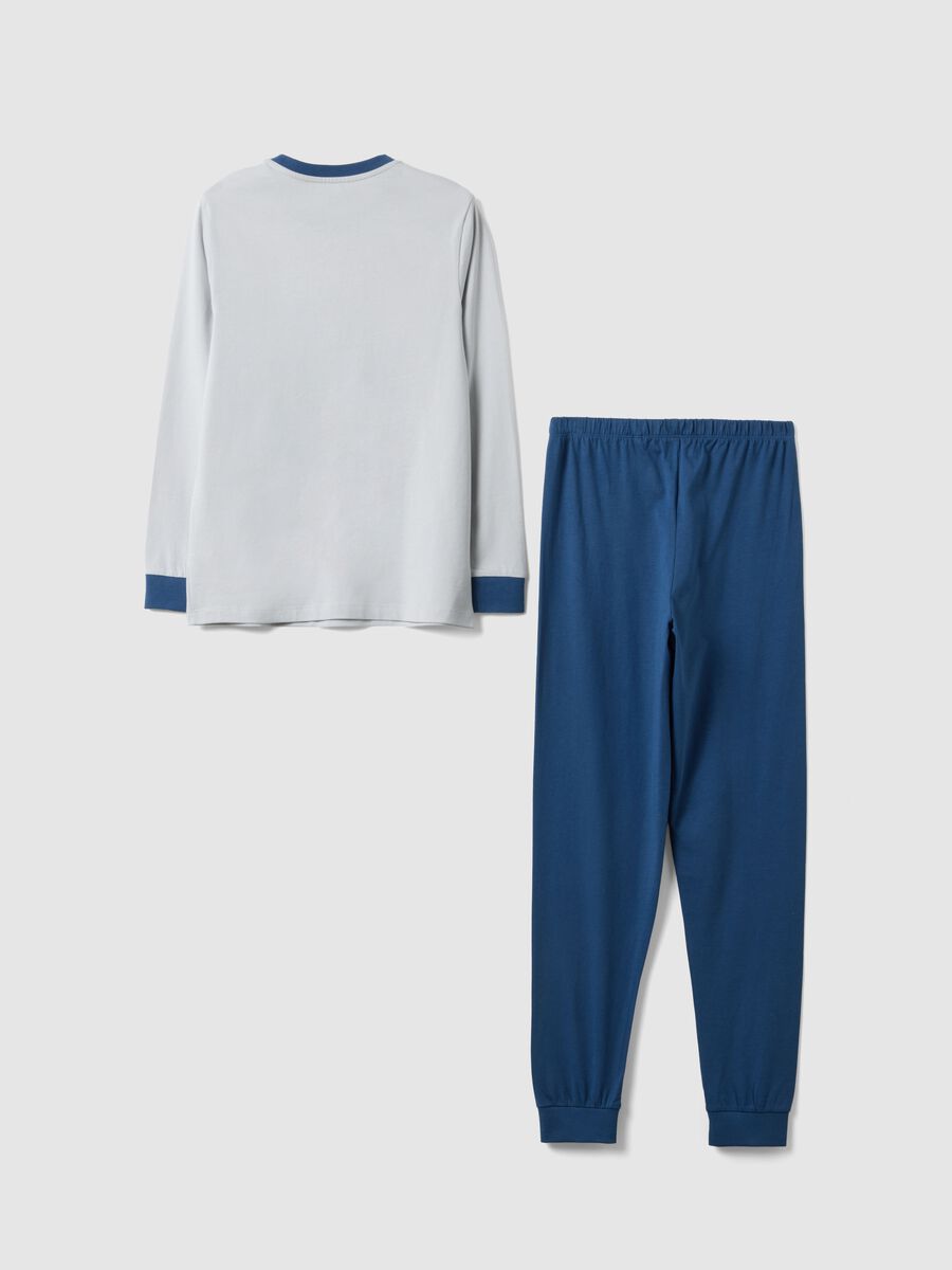 Multicolour pure cotton pyjamas for boys, regular fit with print_1