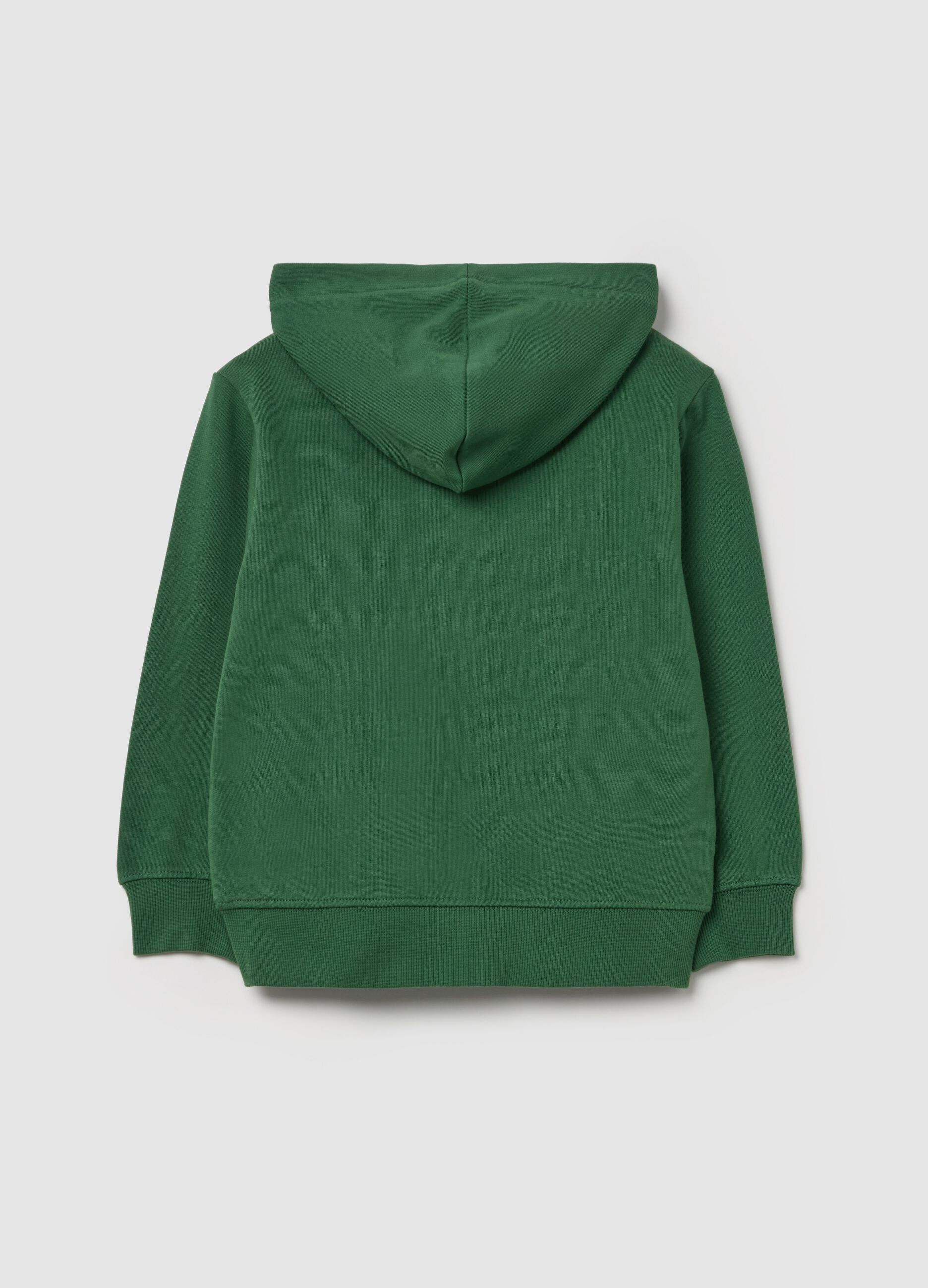 Full-zip sweatshirt in French terry with hood