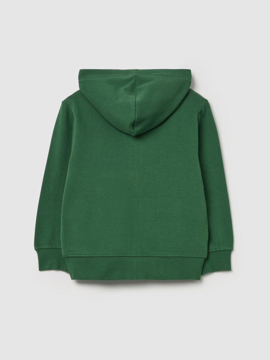 Full-zip sweatshirt in French terry with hood_1
