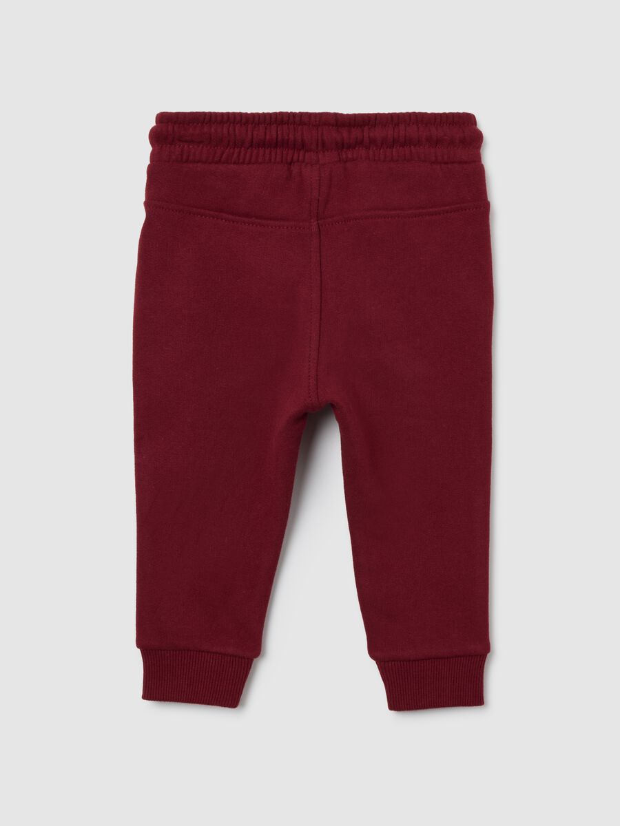 Children's red cotton trousers_1