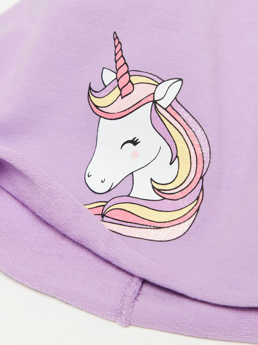 Jersey hat with unicorn print_1
