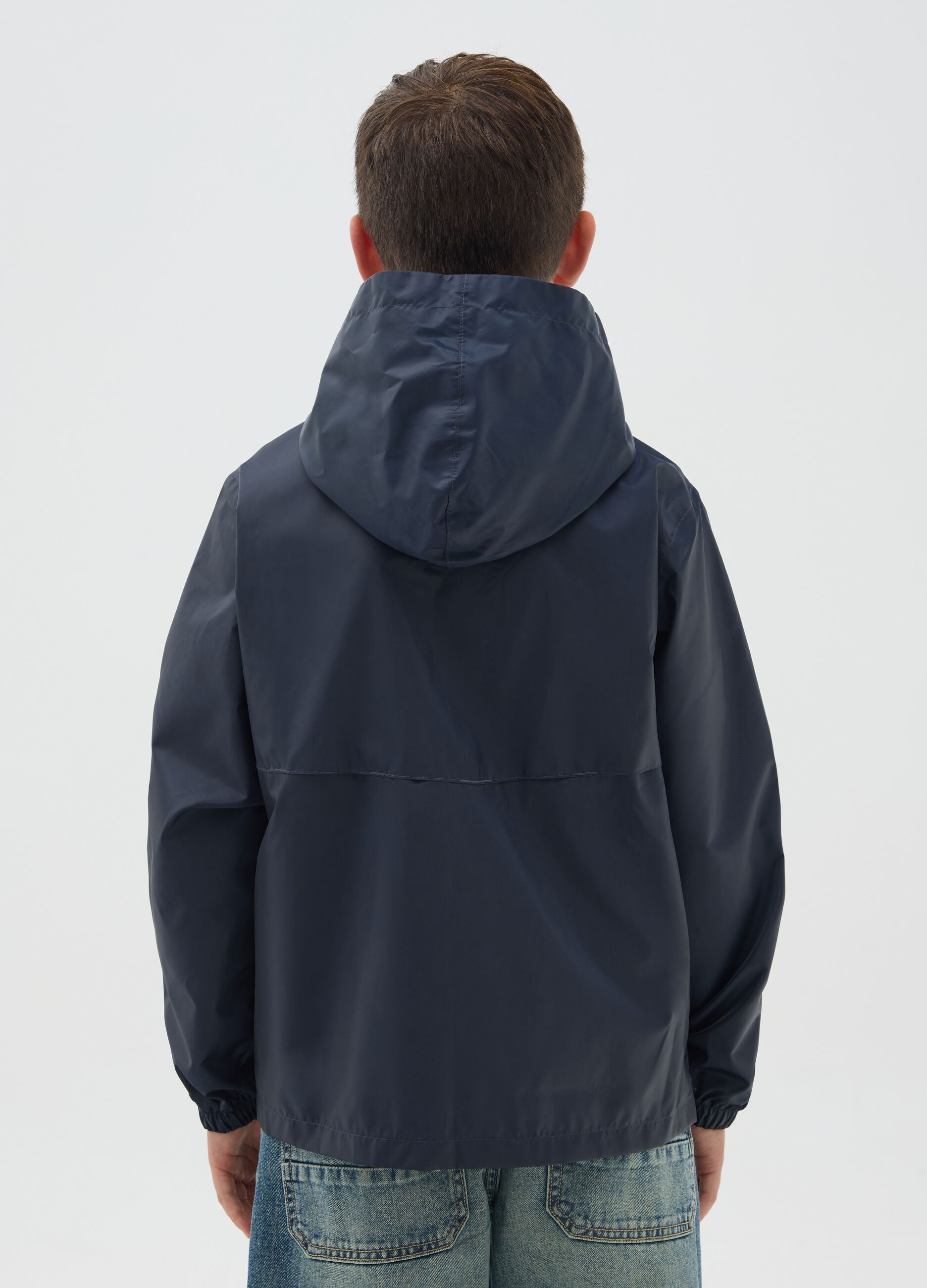 Boy's Blue Jacket with Hood