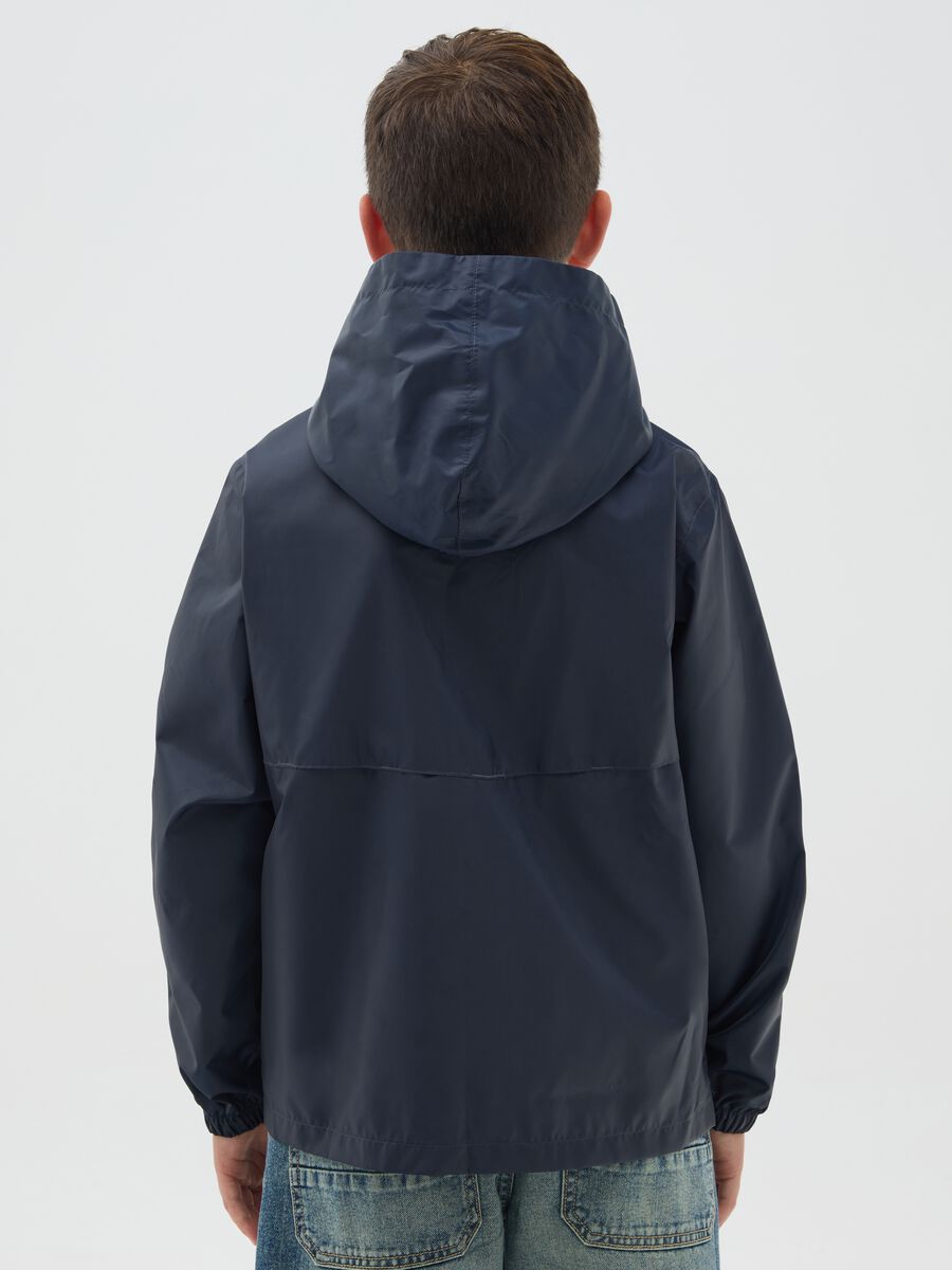 Boy's Blue Jacket with Hood_1