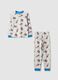 Kids' multicolour pure cotton regular fit pyjamas with print_0