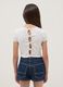 White short-sleeve stretch cotton T-shirt_1