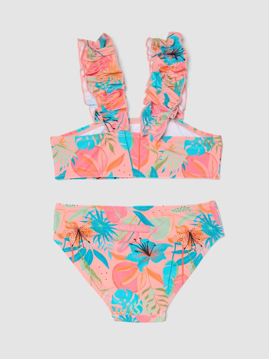Girls&rsquo; pink bikini with ruffles_1