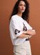 Beige pure cotton T-shirt with embroidery, regular fit_2