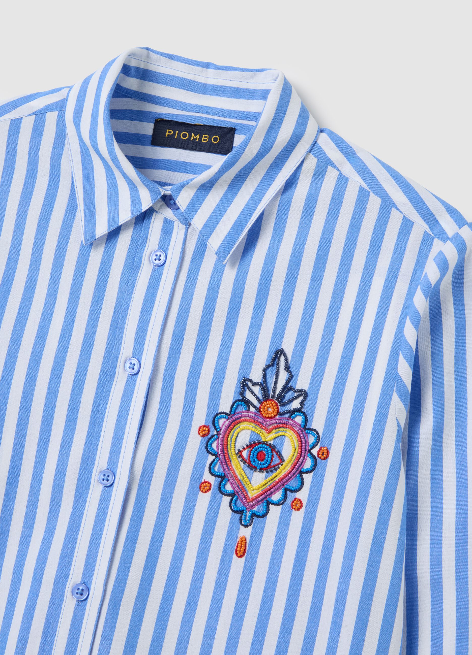 Multicolour pure cotton regular fit shirt
