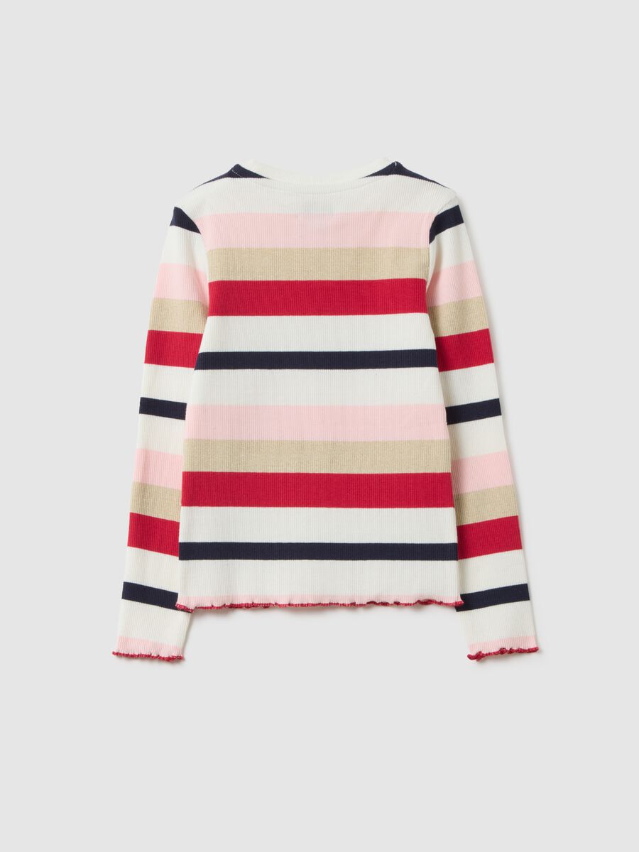 T-shirt da bambina in misto cotone multicolor regular fit_1