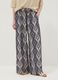 Blue pure-viscose trousers with all-over print, regular fit_1