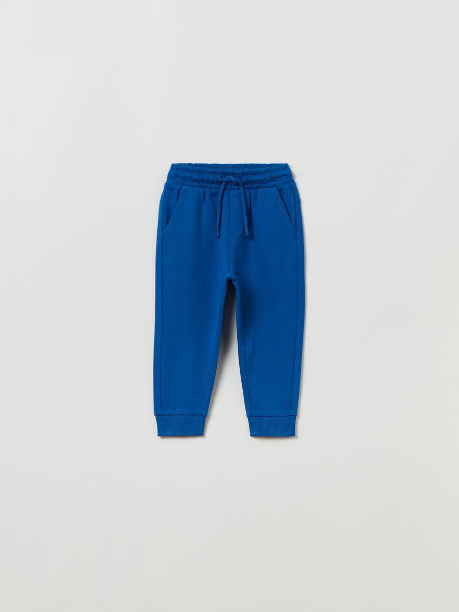 Joggers in felpa con coulisse_0