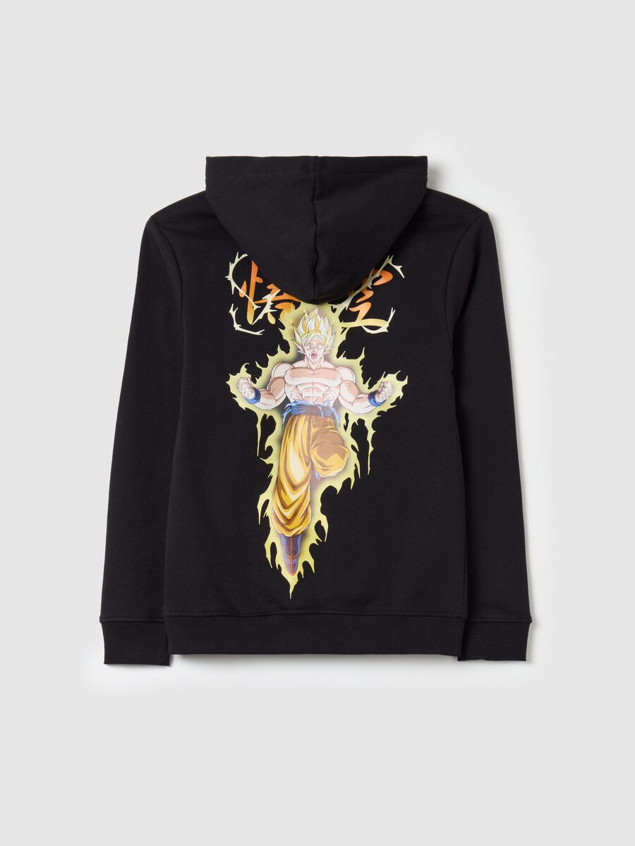 Sweatshirt with hood and Goku print_4