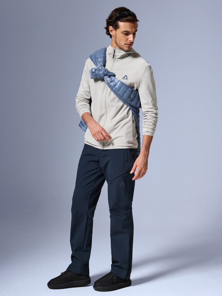 ALTAVIA WITH DEBORAH COMPAGNONI Hooded Full Zip Waffle Fleece_0