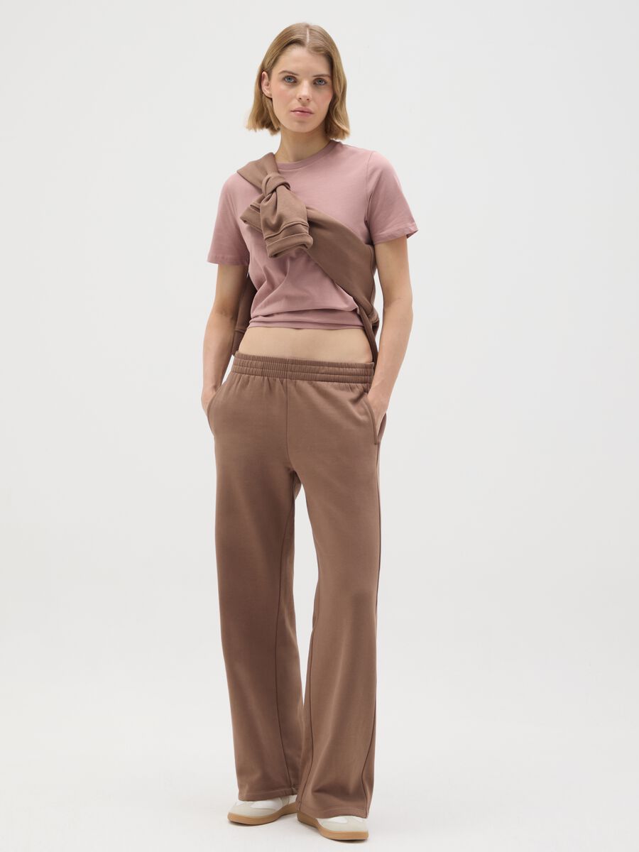 Multicolour Cotton Blend Relaxed Trousers_0