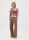 Multicolour Cotton Blend Relaxed Trousers_0