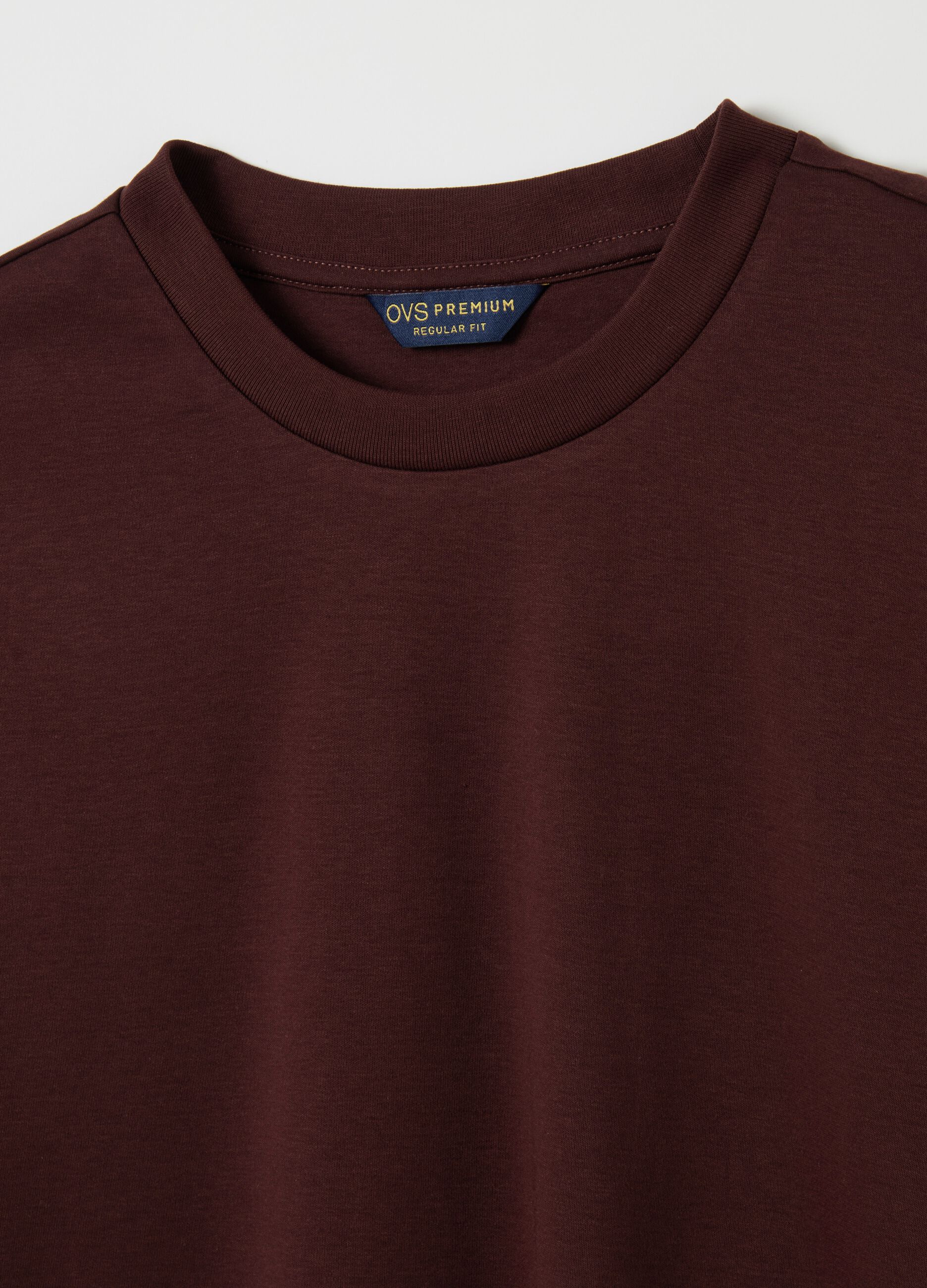 Regular-fit T-shirt with round neck