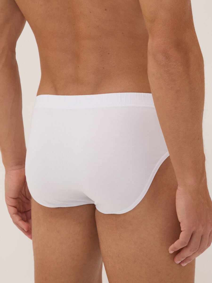 Multipack di cinque slip bianchi in cotone organico_2