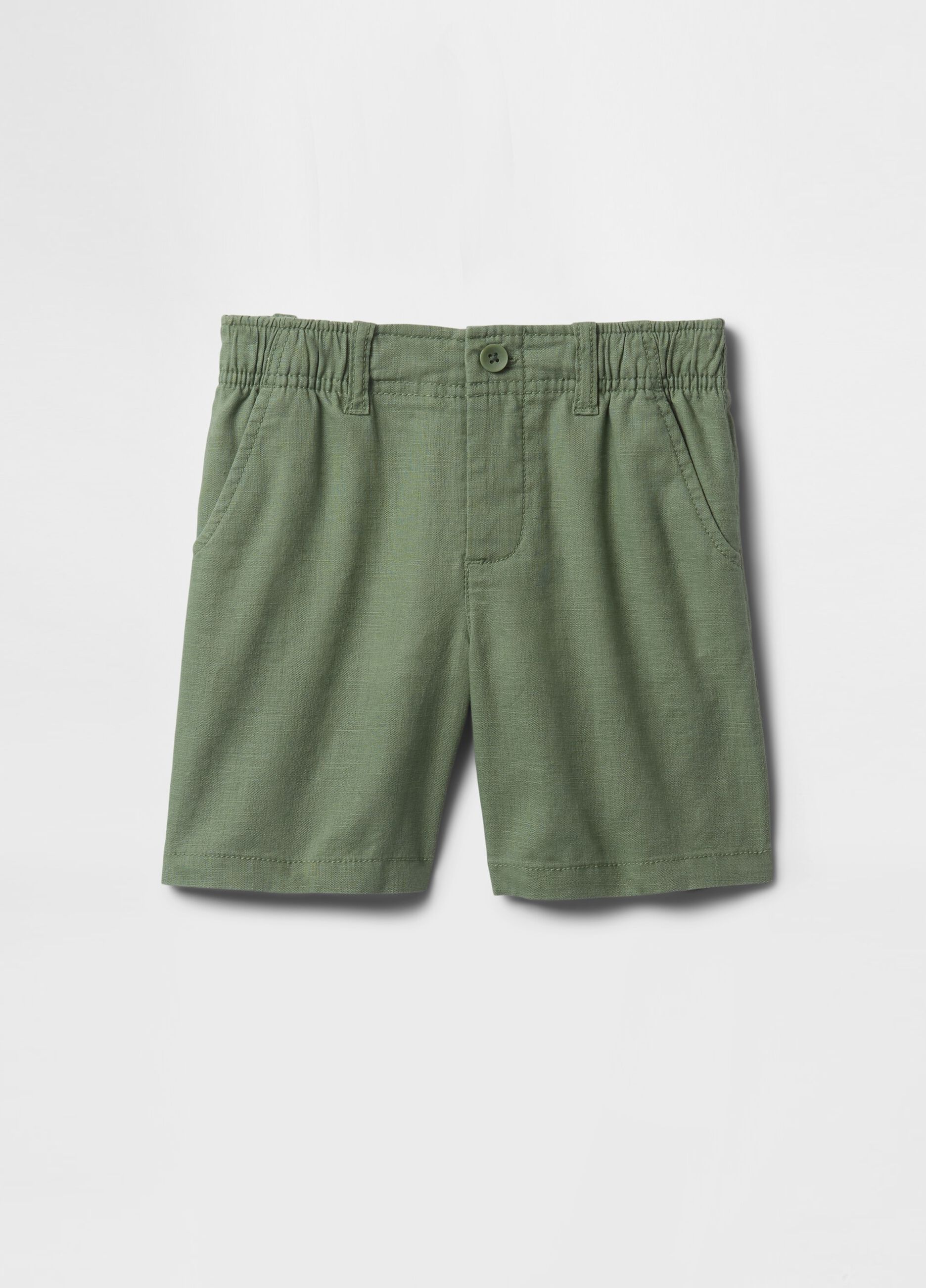 Green Linen and Cotton Shorts for GAP Kids