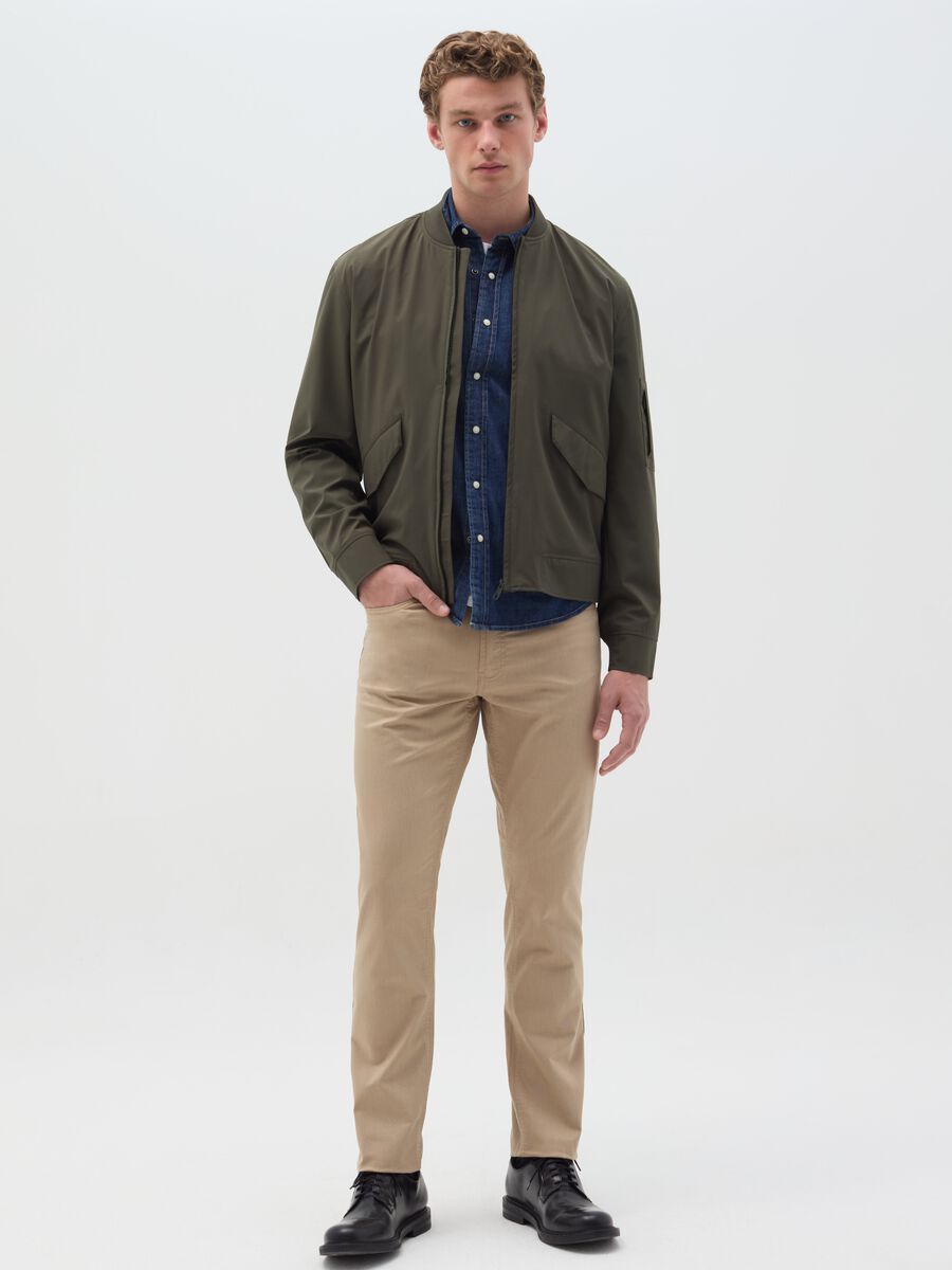 Lightweight full-zip bomber jacket_1