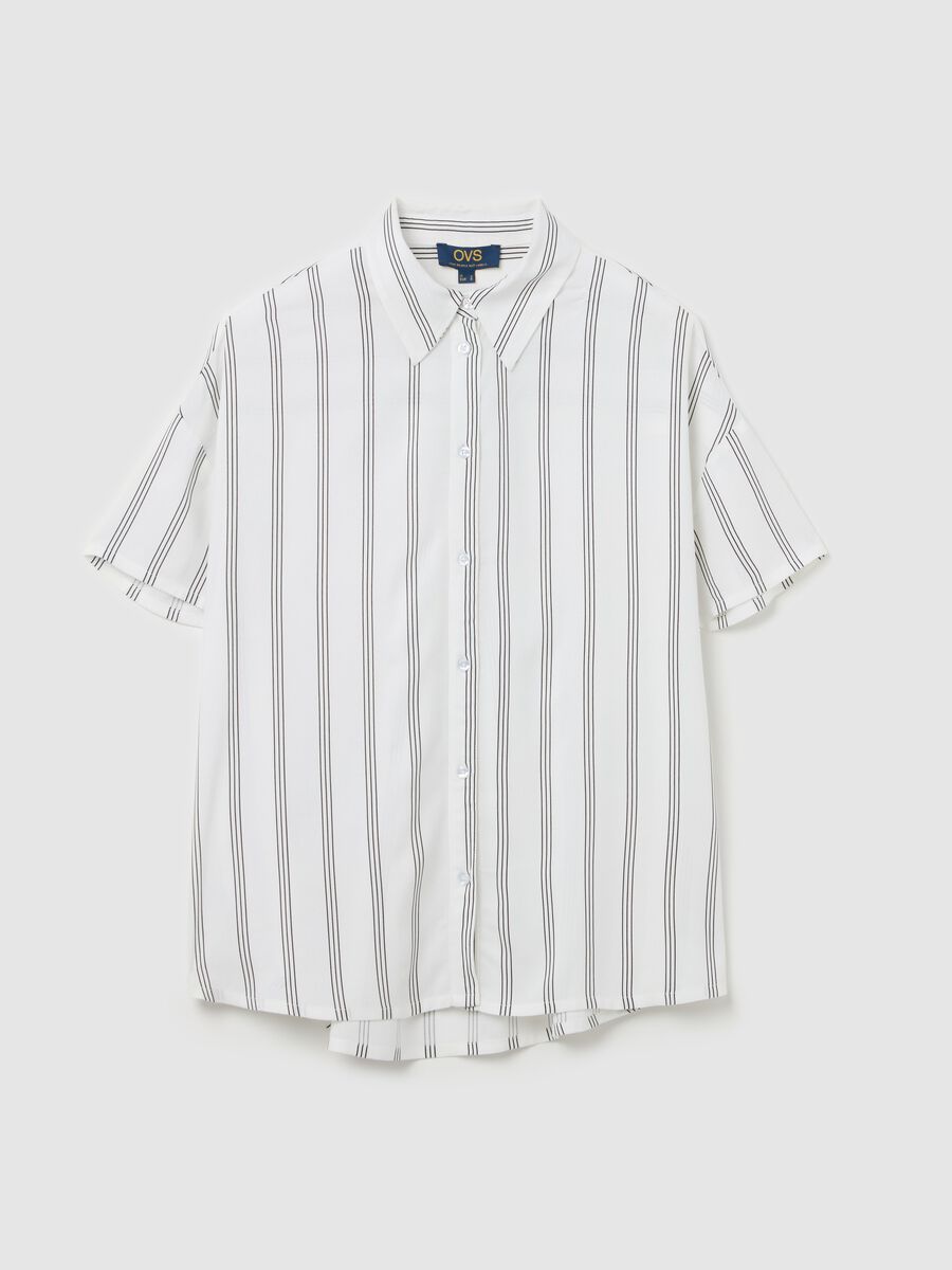 Short-sleeved shirt in viscose_4