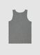 Men&rsquo;s grey regular-fit vest in 100% organic cotton_1