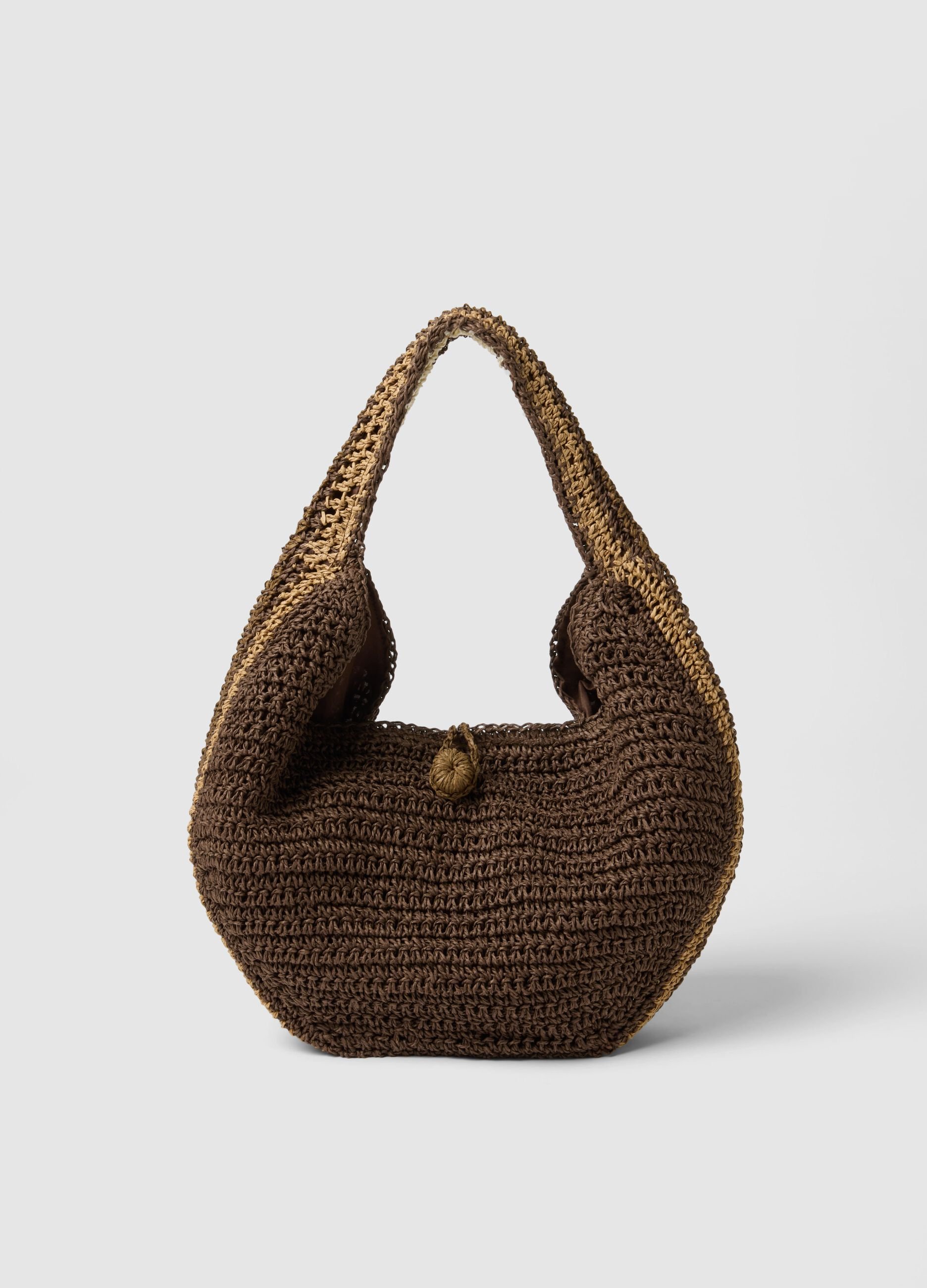 Brown pure paper fabric bag