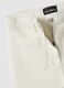 White stretch cotton regular fit trousers_1